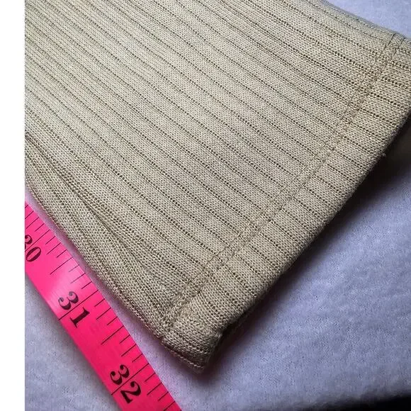 We‎ Wore What Ribbed Flare Pant Oat Size XXS - Picture 7 of 10